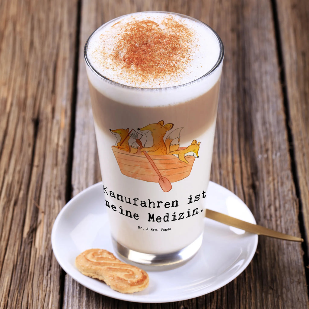 Glas Fuchs Kanufahren Cappuccino Glas, Glas, Cappuccino Tasse, Latte Macchiato, Geschenk, Sport, Sportart, Hobby, Schenken, Danke, Dankeschön, Auszeichnung, Gewinn, Sportler, Kanu fahren, Kanu Schule, Kanuverleih, Kanutour, Paddeltour