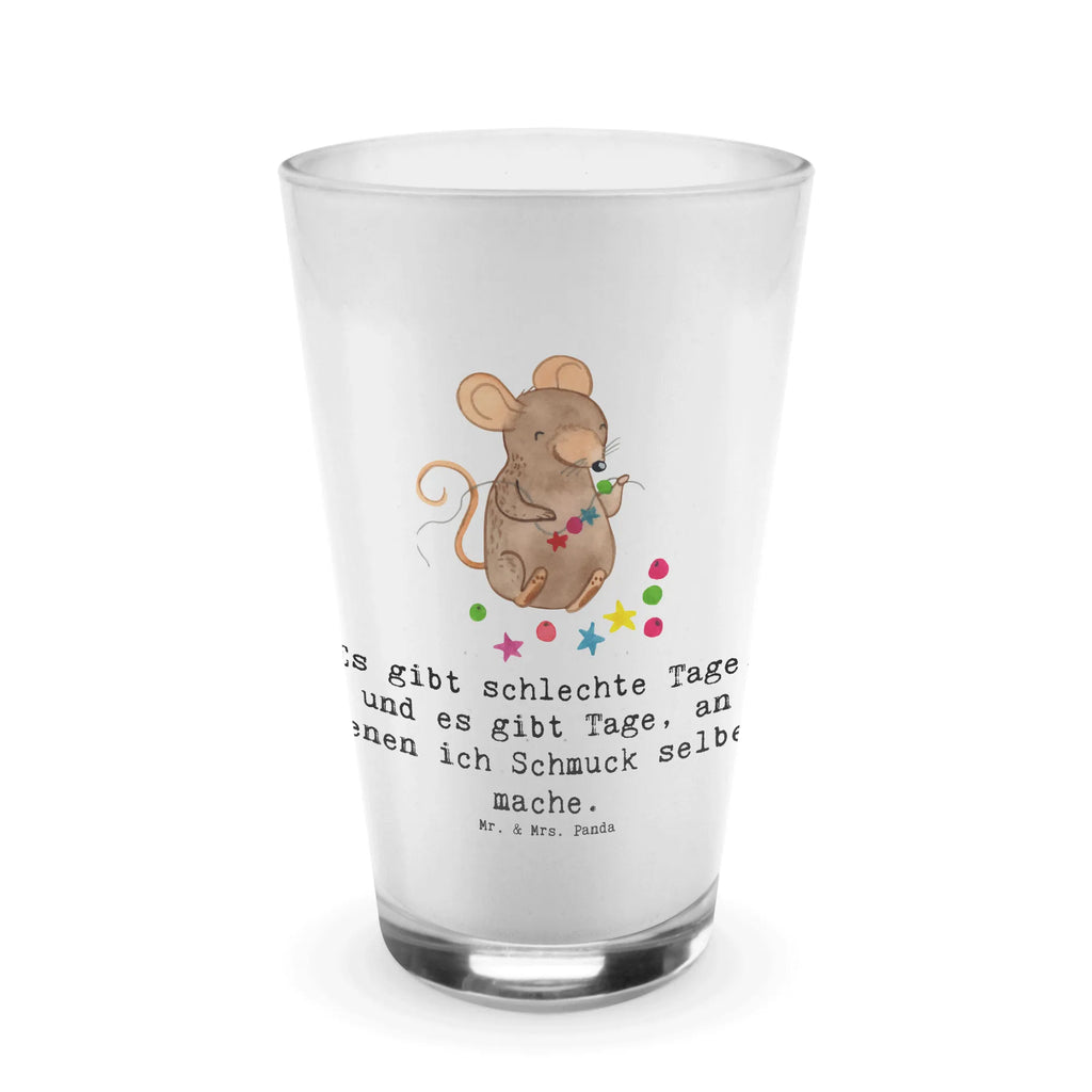 Glas Maus Schmuck selber machen Cappuccino Glas, Glas, Cappuccino Tasse, Latte Macchiato, Geschenk, Sport, Sportart, Hobby, Schenken, Danke, Dankeschön, Auszeichnung, Gewinn, Sportler, Schmuck selber machen, Schmuck basteln, DIY