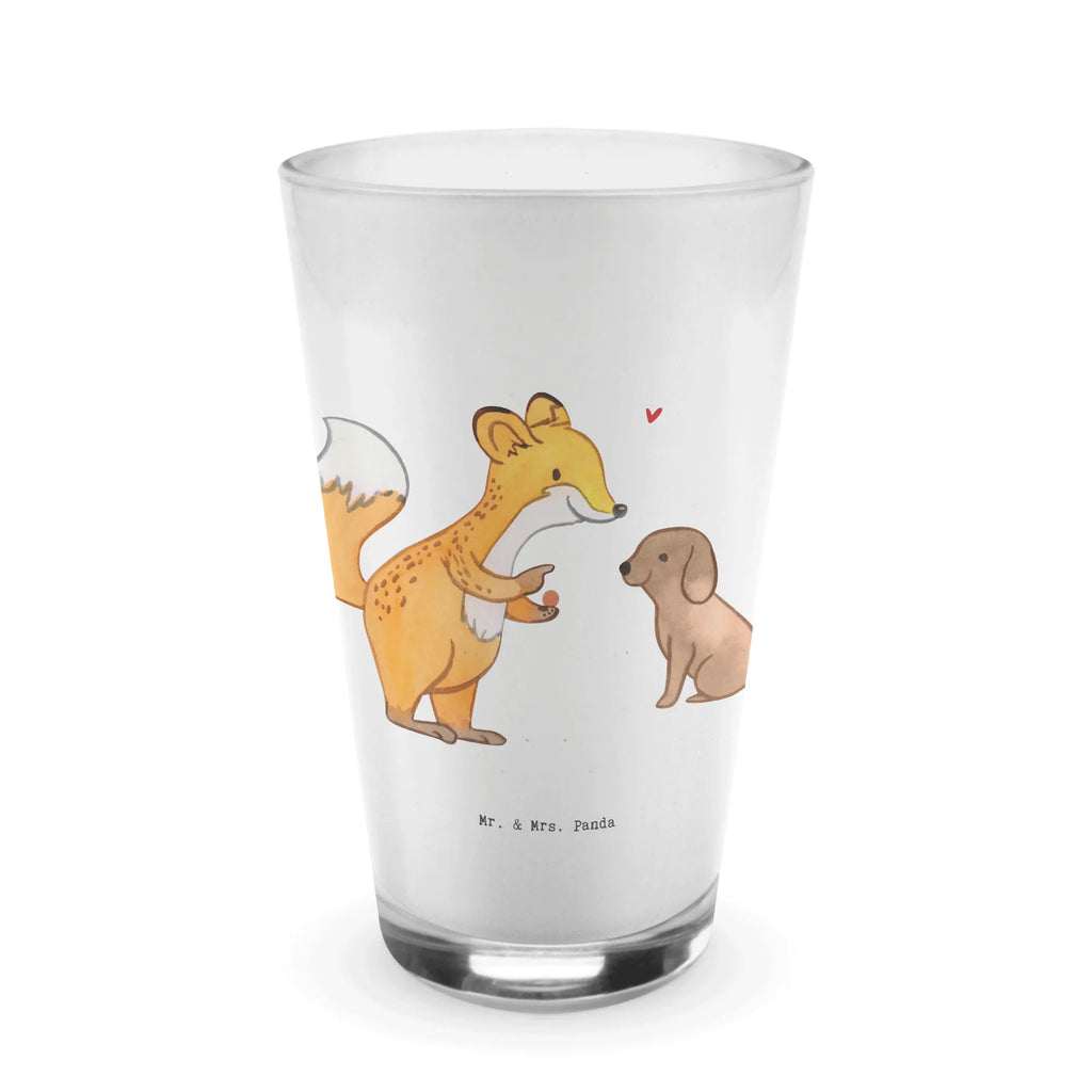 Glas Fuchs Hundetraining Cappuccino Glas, Glas, Cappuccino Tasse, Latte Macchiato, Geschenk, Sport, Sportart, Hobby, Schenken, Danke, Dankeschön, Auszeichnung, Gewinn, Sportler, Hundetraining, Hundeerziehung, Hundeschule, Welpenschule, Hundeprüfung