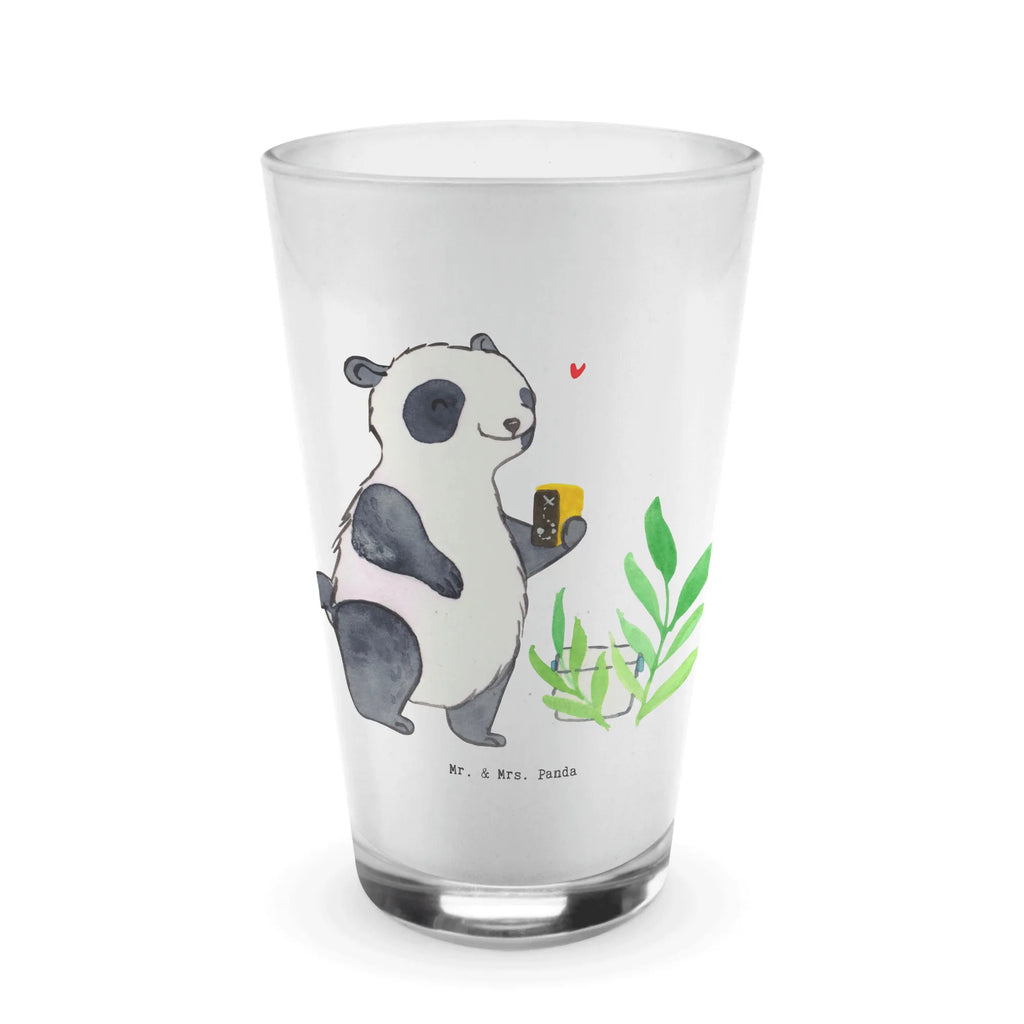 Glas Panda Geocaching Cappuccino Glas, Glas, Cappuccino Tasse, Latte Macchiato, Geschenk, Sport, Sportart, Hobby, Schenken, Danke, Dankeschön, Auszeichnung, Gewinn, Sportler, Geocaching, Schatzsuchen, GPS Schnitzeljagd, Opencaching