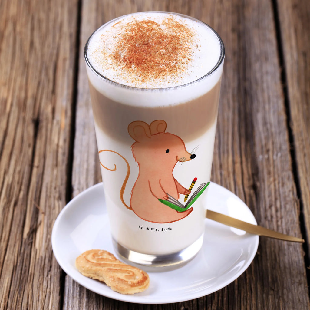 Glas Maus Kreatives Schreiben Cappuccino Glas, Glas, Cappuccino Tasse, Latte Macchiato, Geschenk, Sport, Sportart, Hobby, Schenken, Danke, Dankeschön, Auszeichnung, Gewinn, Sportler, Kreatives Schreiben, creative writing, Literatur schreiben