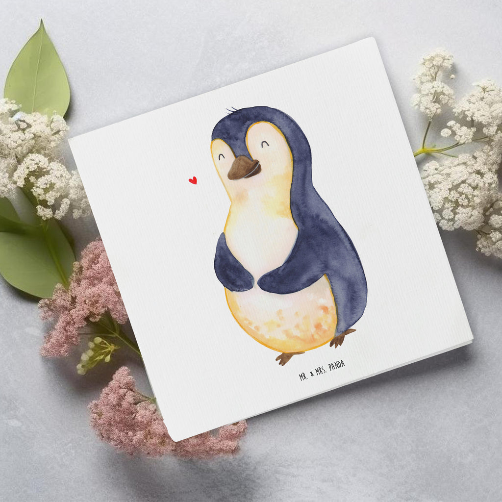 Deluxe Karte Pinguin Diät Karte, Grußkarte, Klappkarte, Einladungskarte, Glückwunschkarte, Hochzeitskarte, Geburtstagskarte, Hochwertige Grußkarte, Hochwertige Klappkarte, Pinguin, Pinguine, Diät, Abnehmen, Abspecken, Gewicht, Motivation, Selbstliebe, Körperliebe, Selbstrespekt