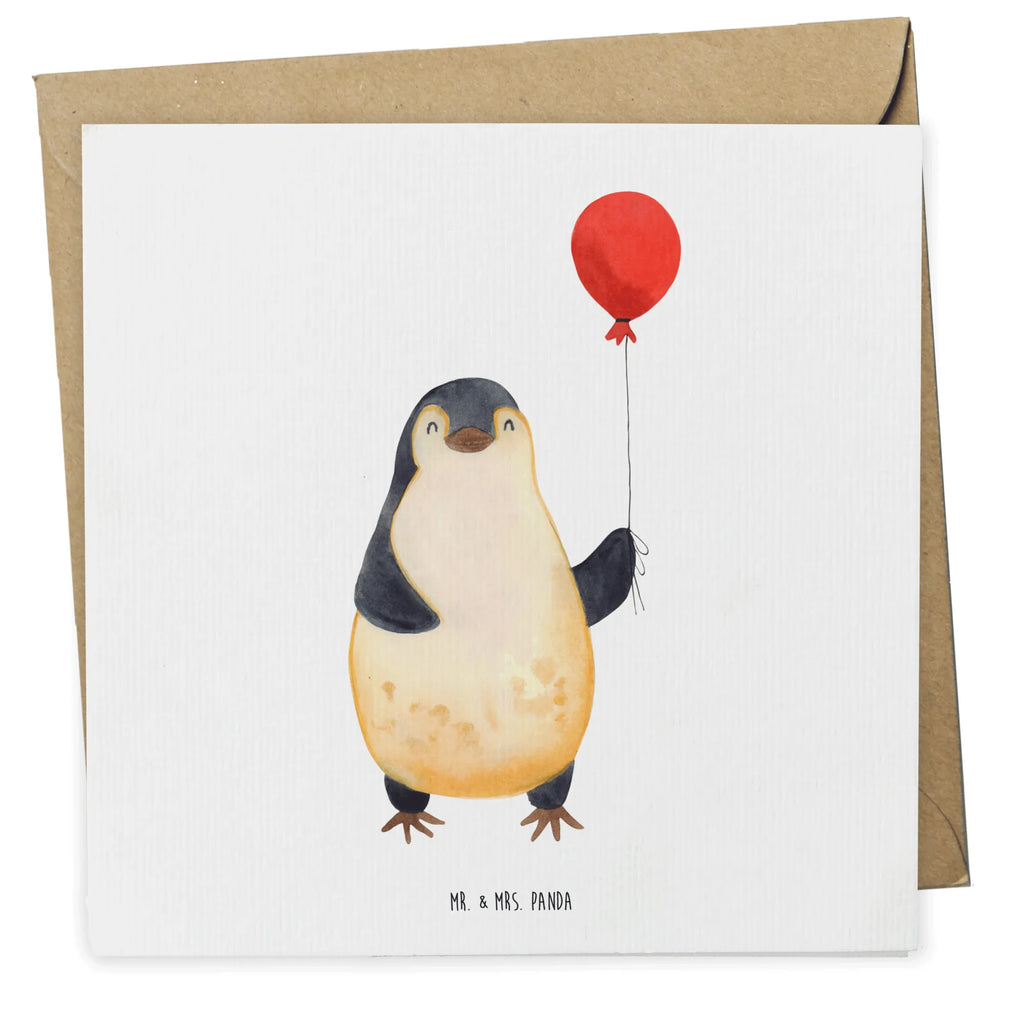 Deluxe Karte Pinguin Luftballon Karte, Grußkarte, Klappkarte, Einladungskarte, Glückwunschkarte, Hochzeitskarte, Geburtstagskarte, Hochwertige Grußkarte, Hochwertige Klappkarte, Pinguin, Pinguine, Luftballon, Tagträume, Lebenslust, Geschenk Freundin, Geschenkidee, beste Freundin, Motivation, Neustart, neues Leben, Liebe, Glück