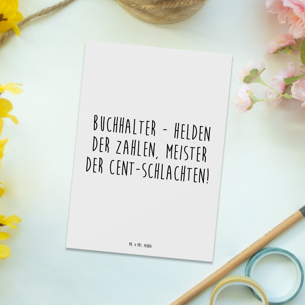 Postkarte Buchhalter - Helden der Zahlen, Meister der Cent-Schlachten! Postkarte, Karte, Geschenkkarte, Grußkarte, Einladung, Ansichtskarte, Geburtstagskarte, Einladungskarte, Dankeskarte, Beruf, Ausbildung, Jubiläum, Abschied, Rente, Kollege, Kollegin, Geschenk, Schenken, Arbeitskollege, Mitarbeiter, Firma, Danke, Dankeschön