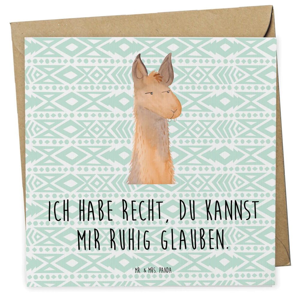 Deluxe Karte Lamakopf Genervt Karte, Grußkarte, Klappkarte, Einladungskarte, Glückwunschkarte, Hochzeitskarte, Geburtstagskarte, Hochwertige Grußkarte, Hochwertige Klappkarte, Lama, Alpaka, Lamas, Recht haben, genervt sein, Freundin, beste Freundin, Partnerin, Büro, Büroalltag, Chef, Chefin, Azubi