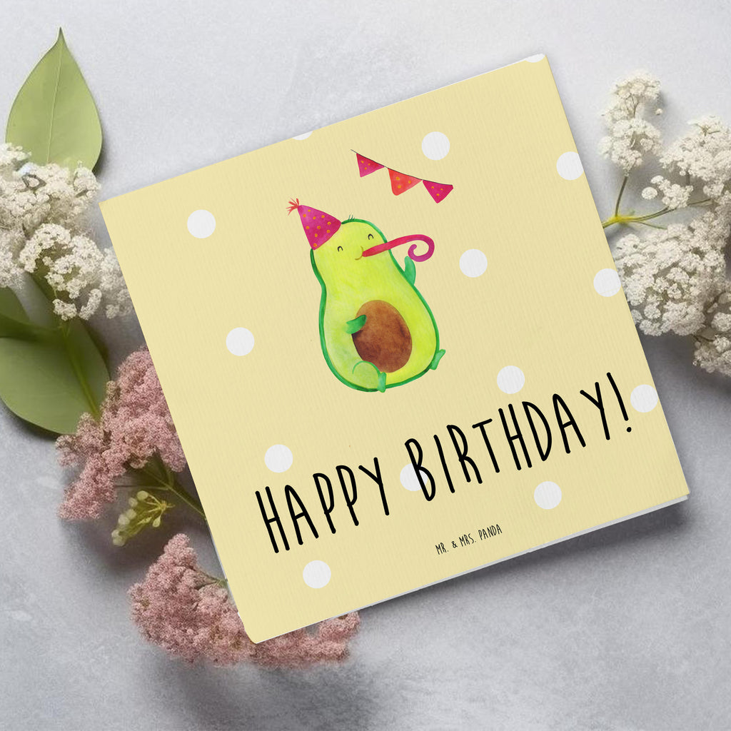 Deluxe Karte Avocado Geburtstag Karte, Grußkarte, Klappkarte, Einladungskarte, Glückwunschkarte, Hochzeitskarte, Geburtstagskarte, Hochwertige Grußkarte, Hochwertige Klappkarte, Avocado, Veggie, Vegan, Gesund