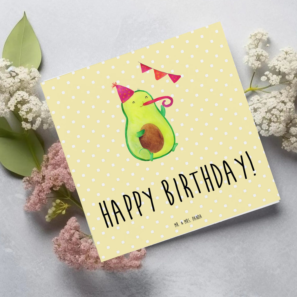 Deluxe Karte Avocado Geburtstag Karte, Grußkarte, Klappkarte, Einladungskarte, Glückwunschkarte, Hochzeitskarte, Geburtstagskarte, Hochwertige Grußkarte, Hochwertige Klappkarte, Avocado, Veggie, Vegan, Gesund