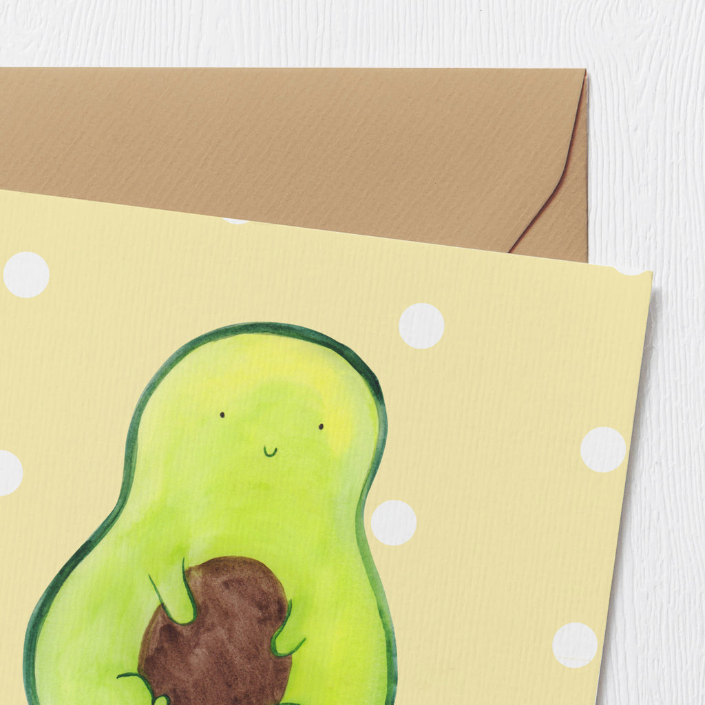 Deluxe Karte Avocado Kern Karte, Grußkarte, Klappkarte, Einladungskarte, Glückwunschkarte, Hochzeitskarte, Geburtstagskarte, Hochwertige Grußkarte, Hochwertige Klappkarte, Avocado, Veggie, Vegan, Gesund, Avokado, Avocadokern, Kern, Pflanze, Spruch Leben