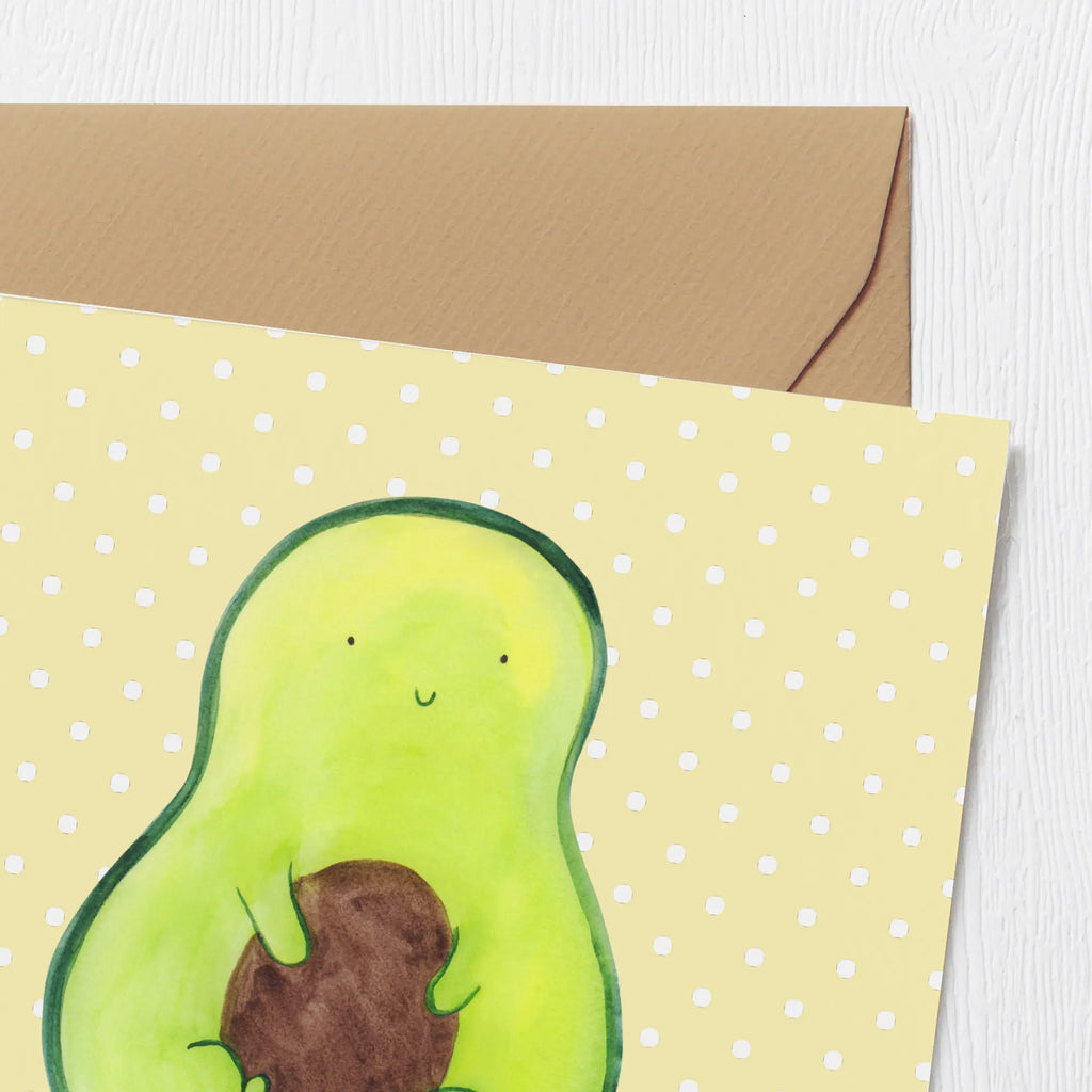 Deluxe Karte Avocado Kern Karte, Grußkarte, Klappkarte, Einladungskarte, Glückwunschkarte, Hochzeitskarte, Geburtstagskarte, Hochwertige Grußkarte, Hochwertige Klappkarte, Avocado, Veggie, Vegan, Gesund, Avokado, Avocadokern, Kern, Pflanze, Spruch Leben