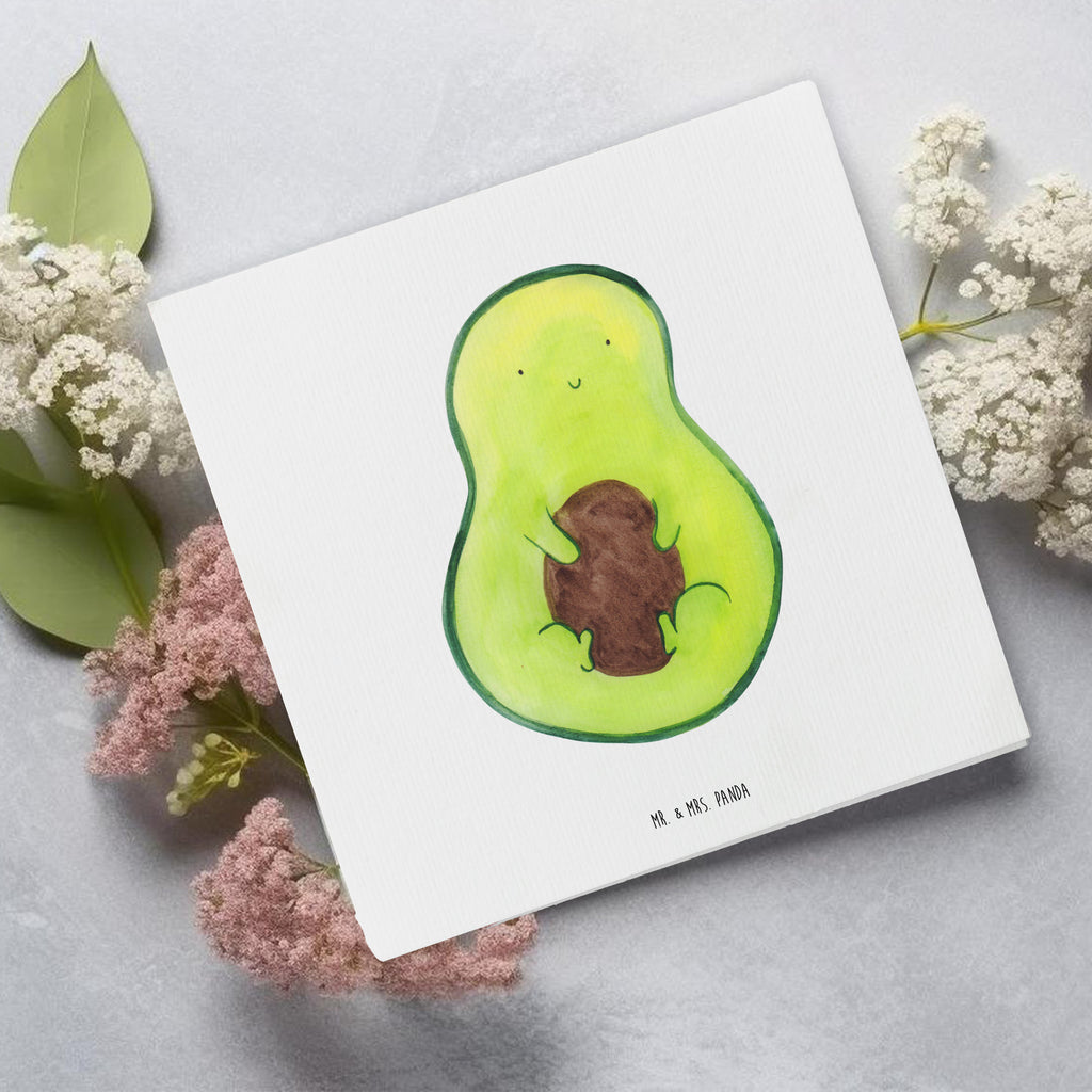 Deluxe Karte Avocado Kern Karte, Grußkarte, Klappkarte, Einladungskarte, Glückwunschkarte, Hochzeitskarte, Geburtstagskarte, Hochwertige Grußkarte, Hochwertige Klappkarte, Avocado, Veggie, Vegan, Gesund, Avokado, Avocadokern, Kern, Pflanze, Spruch Leben