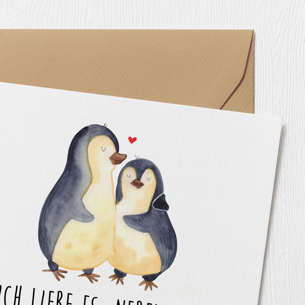 Deluxe Karte Pinguine Einschlafen Karte, Grußkarte, Klappkarte, Einladungskarte, Glückwunschkarte, Hochzeitskarte, Geburtstagskarte, Hochwertige Grußkarte, Hochwertige Klappkarte, Liebe, Partner, Freund, Freundin, Ehemann, Ehefrau, Heiraten, Verlobung, Heiratsantrag, Liebesgeschenk, Jahrestag, Hocheitstag, Valentinstag, Geschenk für Frauen, Hochzeitstag, Mitbringsel, Geschenk für Freundin, Geschenk für Partner, Liebesbeweis, für Männer, für Ehemann