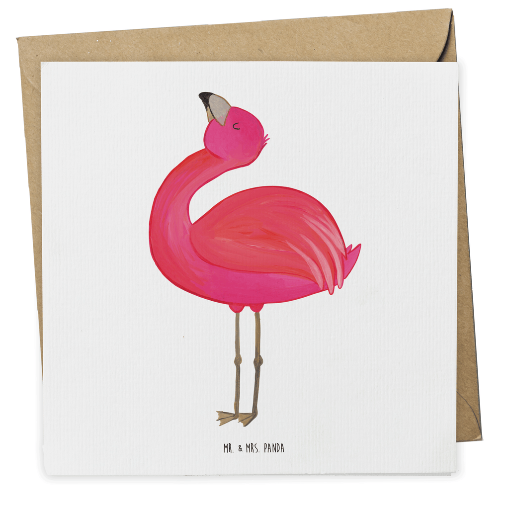Deluxe Karte Flamingo Stolz Karte, Grußkarte, Klappkarte, Einladungskarte, Glückwunschkarte, Hochzeitskarte, Geburtstagskarte, Hochwertige Grußkarte, Hochwertige Klappkarte, Flamingo, stolz, Freude, Selbstliebe, Selbstakzeptanz, Freundin, beste Freundin, Tochter, Mama, Schwester