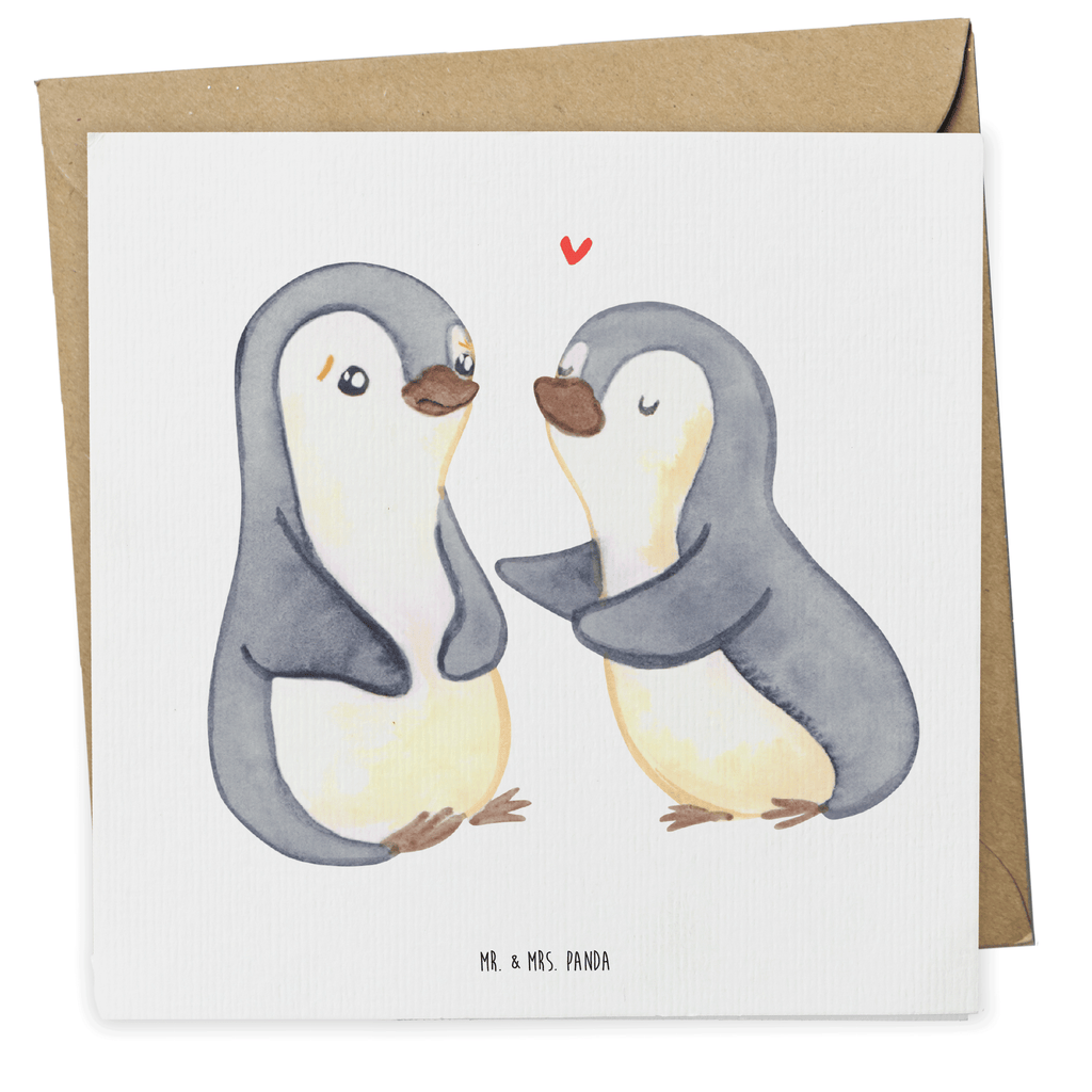 Deluxe Karte Pinguine trösten Karte, Grußkarte, Klappkarte, Einladungskarte, Glückwunschkarte, Hochzeitskarte, Geburtstagskarte, Hochwertige Grußkarte, Hochwertige Klappkarte, Liebe, Partner, Freund, Freundin, Ehemann, Ehefrau, Heiraten, Verlobung, Heiratsantrag, Liebesgeschenk, Jahrestag, Hocheitstag, Valentinstag, Geschenk für Frauen, Hochzeitstag, Mitbringsel, Geschenk für Freundin, Geschenk für Partner, Liebesbeweis, für Männer, für Ehemann