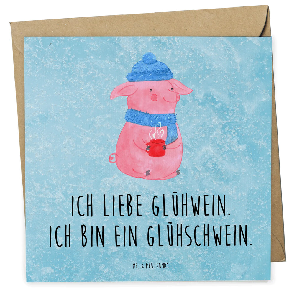 Deluxe Karte Schwein Glühwein Karte, Grußkarte, Klappkarte, Einladungskarte, Glückwunschkarte, Hochzeitskarte, Geburtstagskarte, Hochwertige Grußkarte, Hochwertige Klappkarte, Winter, Weihnachten, Weihnachtsdeko, Nikolaus, Advent, Heiligabend, Wintermotiv, Glühschwein, Glühwein, Weihnachtsmarkt, Punsch