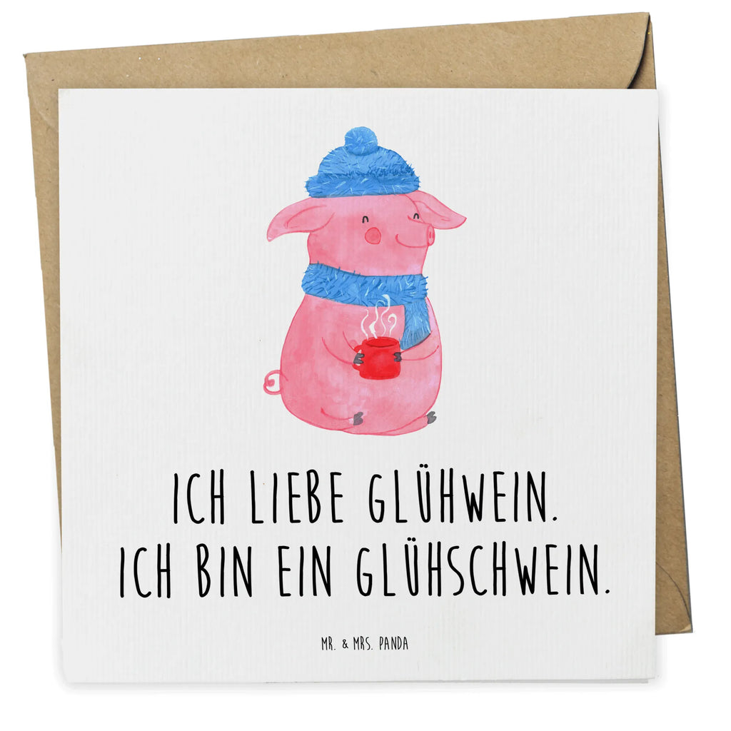 Deluxe Karte Schwein Glühwein Karte, Grußkarte, Klappkarte, Einladungskarte, Glückwunschkarte, Hochzeitskarte, Geburtstagskarte, Hochwertige Grußkarte, Hochwertige Klappkarte, Winter, Weihnachten, Weihnachtsdeko, Nikolaus, Advent, Heiligabend, Wintermotiv, Glühschwein, Glühwein, Weihnachtsmarkt, Punsch