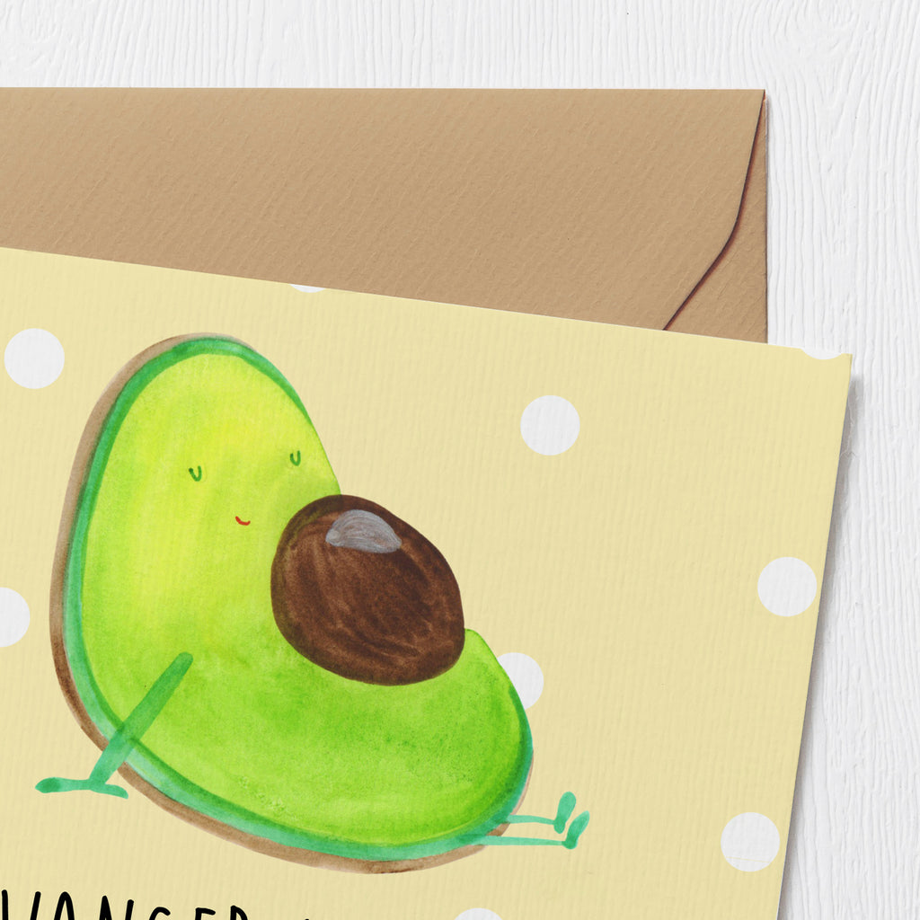 Deluxe Karte Avocado Schwangerschaft Karte, Grußkarte, Klappkarte, Einladungskarte, Glückwunschkarte, Hochzeitskarte, Geburtstagskarte, Hochwertige Grußkarte, Hochwertige Klappkarte, Avocado, Veggie, Vegan, Gesund, schwanger, Schwangerschaft, Babyparty, Babyshower