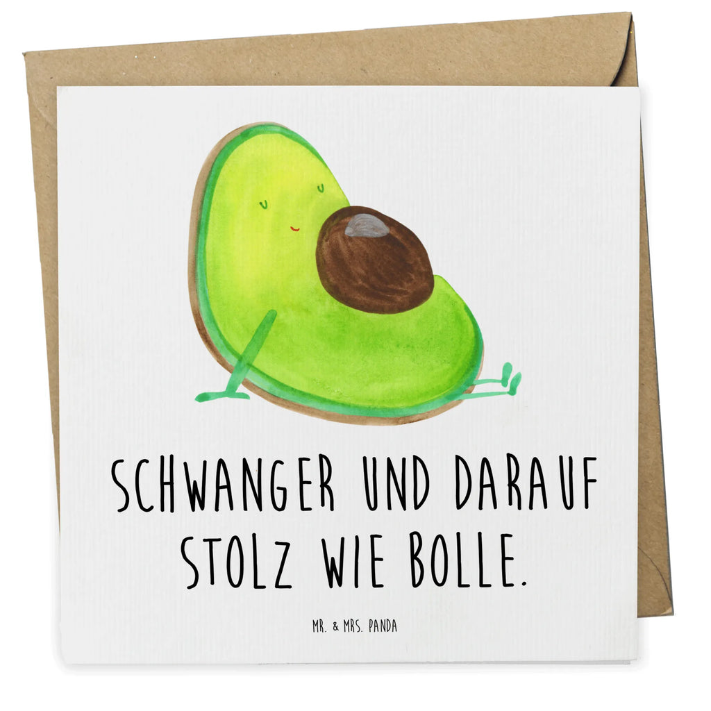 Deluxe Karte Avocado Schwangerschaft Karte, Grußkarte, Klappkarte, Einladungskarte, Glückwunschkarte, Hochzeitskarte, Geburtstagskarte, Hochwertige Grußkarte, Hochwertige Klappkarte, Avocado, Veggie, Vegan, Gesund, schwanger, Schwangerschaft, Babyparty, Babyshower