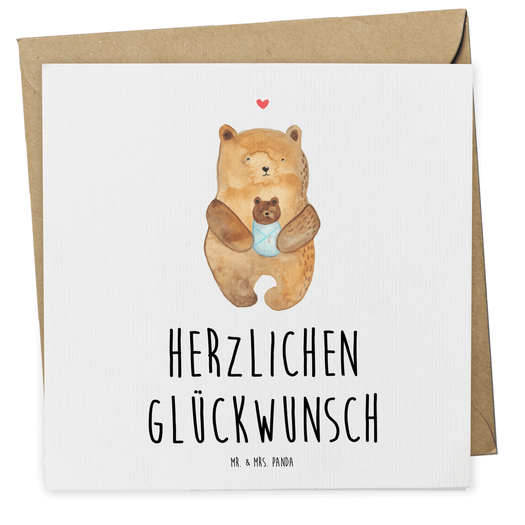 Deluxe Karte Bär Baby Karte, Grußkarte, Klappkarte, Einladungskarte, Glückwunschkarte, Hochzeitskarte, Geburtstagskarte, Hochwertige Grußkarte, Hochwertige Klappkarte, Bär, Teddy, Teddybär, Eltern, Mutter, Baby, Taufe, Geburt, Nichte, Neffe, Enkel, Enkelin, Täufling, Geburtstag, Glückwunsch