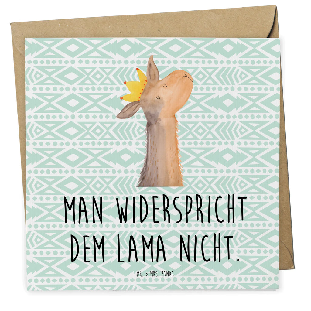 Deluxe Karte Lamakopf König Karte, Grußkarte, Klappkarte, Einladungskarte, Glückwunschkarte, Hochzeitskarte, Geburtstagskarte, Hochwertige Grußkarte, Hochwertige Klappkarte, Lama, Alpaka, Lamas, König, Königin, Freundin, Mama, Papa, Büro Kollege, Kollegin, Chef, Vorgesetzter, Abi, Abitur