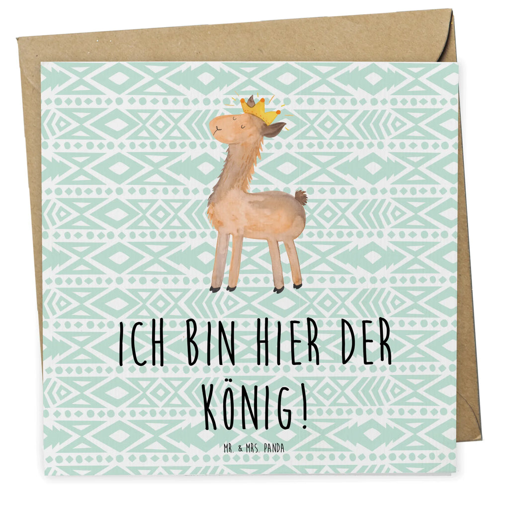 Deluxe Karte Lama König Karte, Grußkarte, Klappkarte, Einladungskarte, Glückwunschkarte, Hochzeitskarte, Geburtstagskarte, Hochwertige Grußkarte, Hochwertige Klappkarte, Lama, Alpaka, Lamas, König, Königin, Freundin, Mama, Papa, Büro Kollege, Kollegin, Chef, Vorgesetzter, Abi, Abitur