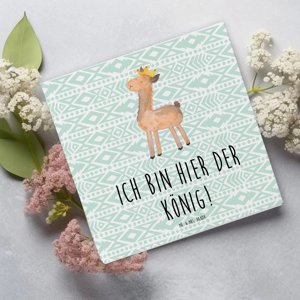 Deluxe Karte Lama König Karte, Grußkarte, Klappkarte, Einladungskarte, Glückwunschkarte, Hochzeitskarte, Geburtstagskarte, Hochwertige Grußkarte, Hochwertige Klappkarte, Lama, Alpaka, Lamas, König, Königin, Freundin, Mama, Papa, Büro Kollege, Kollegin, Chef, Vorgesetzter, Abi, Abitur