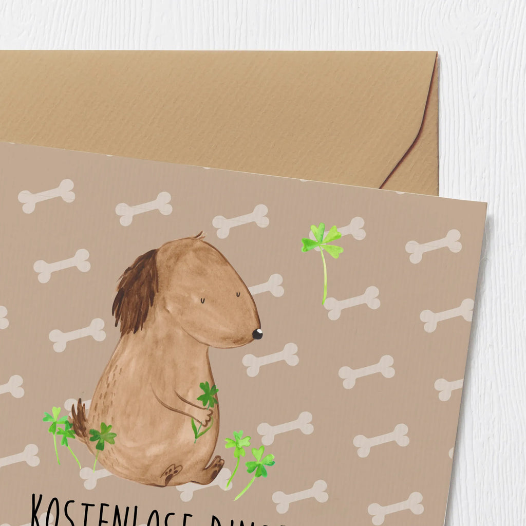 Deluxe Karte Hund Kleeblatt Karte, Grußkarte, Klappkarte, Einladungskarte, Glückwunschkarte, Hochzeitskarte, Geburtstagskarte, Hochwertige Grußkarte, Hochwertige Klappkarte, Hund, Hundemotiv, Haustier, Hunderasse, Tierliebhaber, Hundebesitzer, Sprüche, Kleeblatt, Glück, Tagträume, Motivation, Neuanfang, Geschenk, Glücksbringer, Selbstliebe, Achtsamkeit