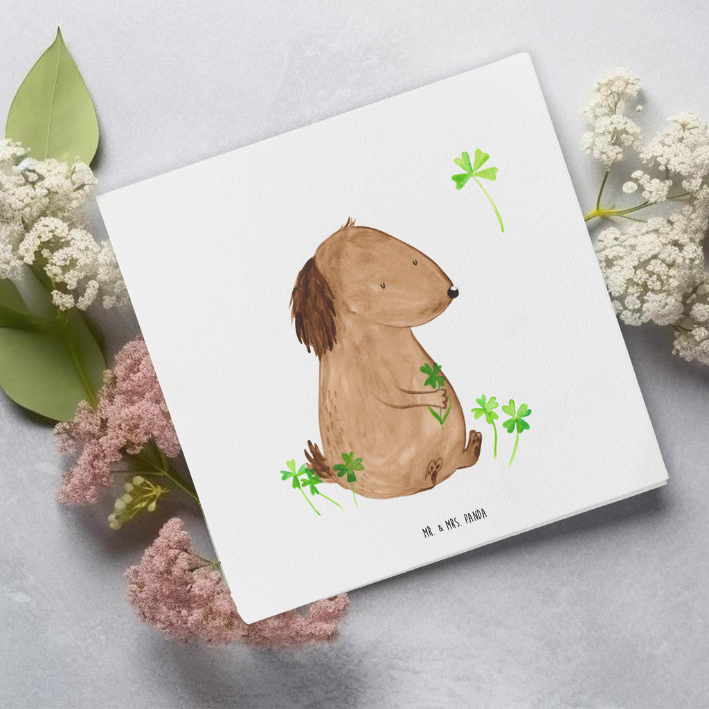 Deluxe Karte Hund Kleeblatt Karte, Grußkarte, Klappkarte, Einladungskarte, Glückwunschkarte, Hochzeitskarte, Geburtstagskarte, Hochwertige Grußkarte, Hochwertige Klappkarte, Hund, Hundemotiv, Haustier, Hunderasse, Tierliebhaber, Hundebesitzer, Sprüche, Kleeblatt, Glück, Tagträume, Motivation, Neuanfang, Geschenk, Glücksbringer, Selbstliebe, Achtsamkeit