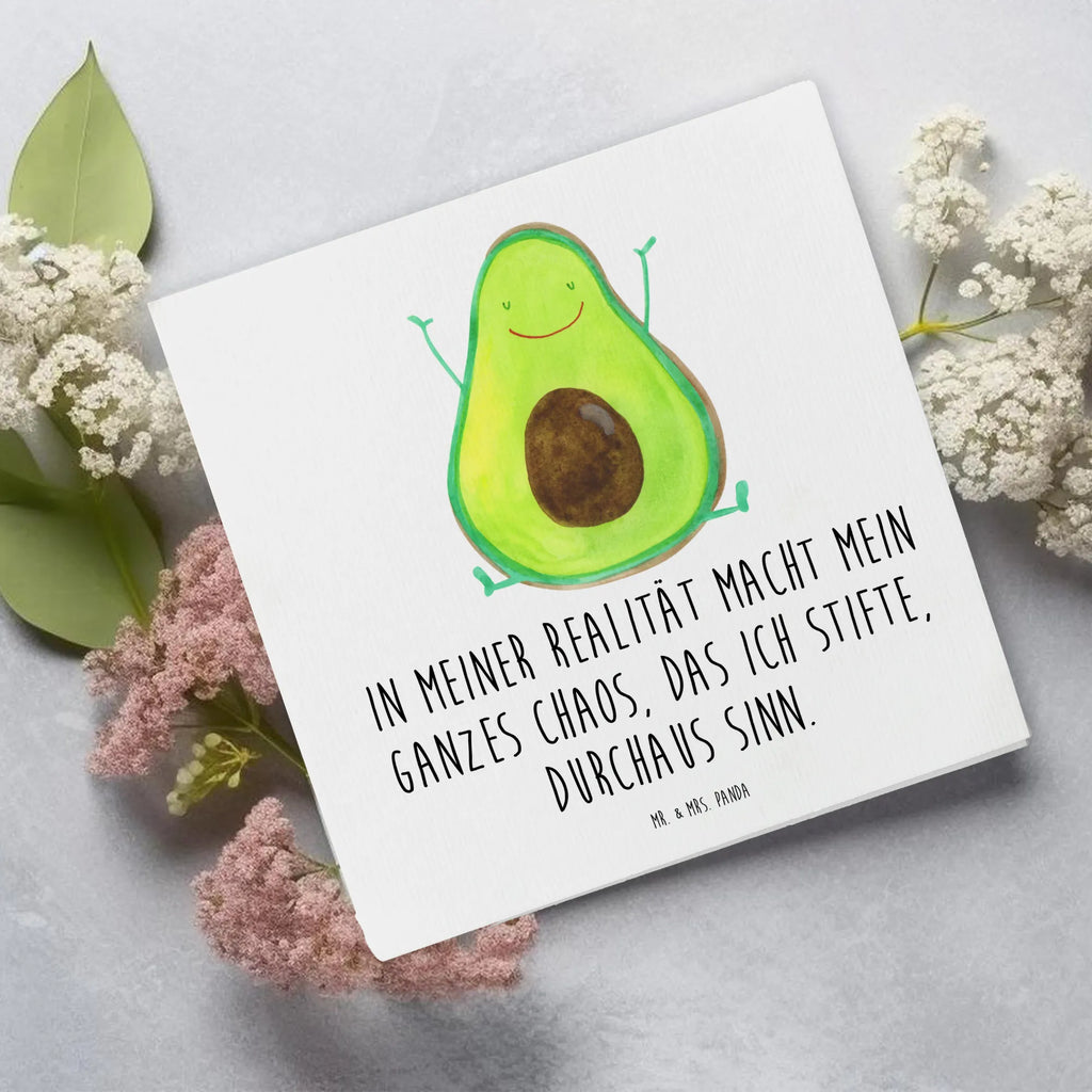 Deluxe Karte Avocado Glücklich Karte, Grußkarte, Klappkarte, Einladungskarte, Glückwunschkarte, Hochzeitskarte, Geburtstagskarte, Hochwertige Grußkarte, Hochwertige Klappkarte, Avocado, Veggie, Vegan, Gesund, Chaos