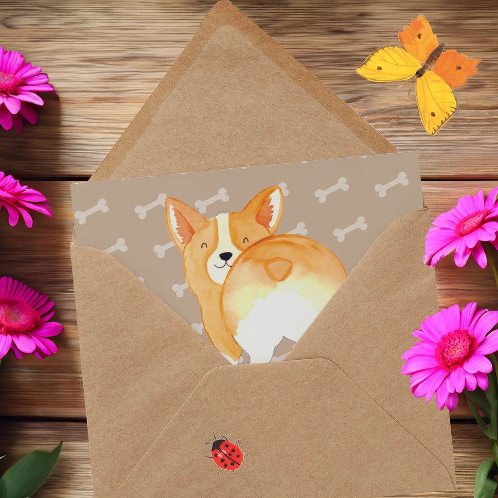 Deluxe Karte Corgi Po Karte, Grußkarte, Klappkarte, Einladungskarte, Glückwunschkarte, Hochzeitskarte, Geburtstagskarte, Hochwertige Grußkarte, Hochwertige Klappkarte, Hund, Hundemotiv, Haustier, Hunderasse, Tierliebhaber, Hundebesitzer, Sprüche, Corgie, Hundeliebe, Motivation, Selbstliebe, Spruch