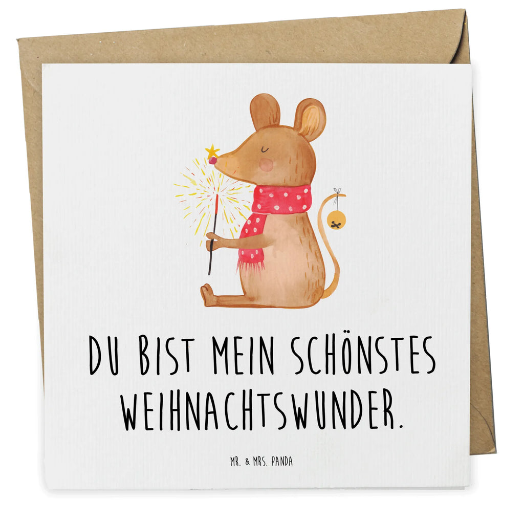 Deluxe Karte Maus Weihnachten Karte, Grußkarte, Klappkarte, Einladungskarte, Glückwunschkarte, Hochzeitskarte, Geburtstagskarte, Hochwertige Grußkarte, Hochwertige Klappkarte, Winter, Weihnachten, Weihnachtsdeko, Nikolaus, Advent, Heiligabend, Wintermotiv, Frohe Weihnachten, Weihnachtsgruß, Weihnachtsmotiv, Maus, Mäuschen, Weihnachtswunder