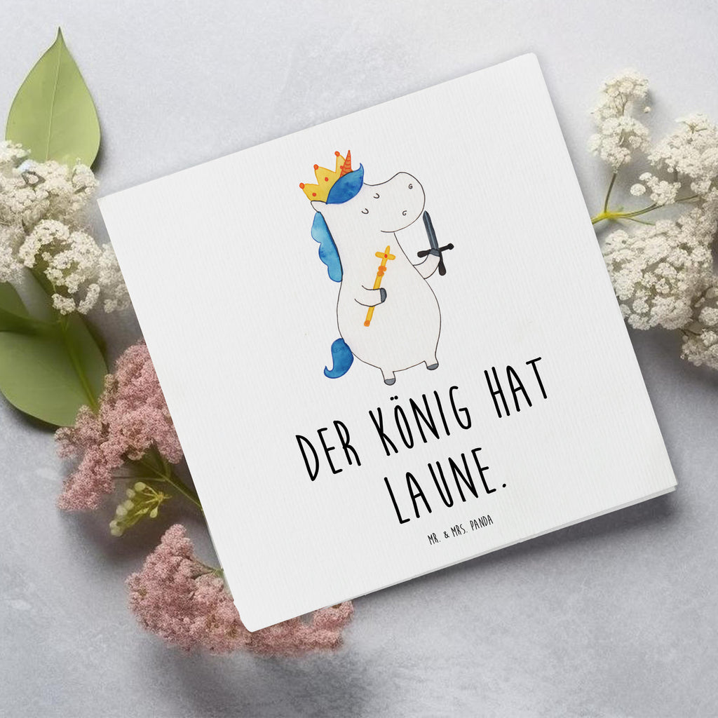 Deluxe Karte Einhorn König mit Schwert Karte, Grußkarte, Klappkarte, Einladungskarte, Glückwunschkarte, Hochzeitskarte, Geburtstagskarte, Hochwertige Grußkarte, Hochwertige Klappkarte, Einhorn, Einhörner, Einhorn Deko, Pegasus, Unicorn, König, Ritter, Mittelalter