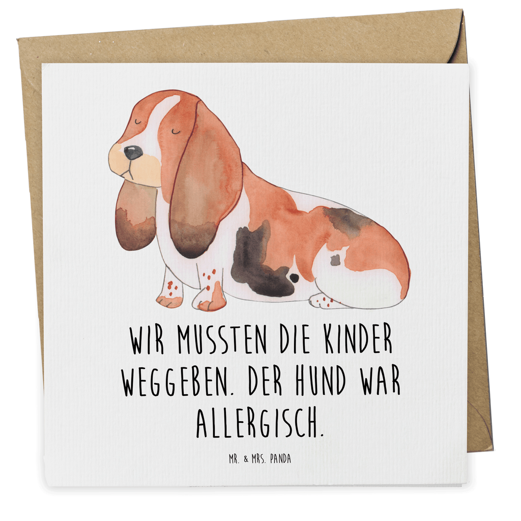 Deluxe Karte Hund Basset Hound Karte, Grußkarte, Klappkarte, Einladungskarte, Glückwunschkarte, Hochzeitskarte, Geburtstagskarte, Hochwertige Grußkarte, Hochwertige Klappkarte, Hund, Hundemotiv, Haustier, Hunderasse, Tierliebhaber, Hundebesitzer, Sprüche, Basset Hound, Basset, Hundeliebe, kinderlos