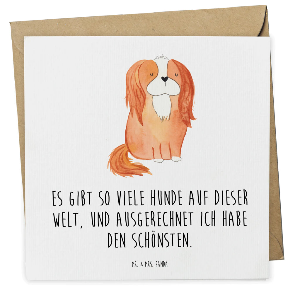 Deluxe Karte Hund Cavalier King Charles Spaniel Karte, Grußkarte, Klappkarte, Einladungskarte, Glückwunschkarte, Hochzeitskarte, Geburtstagskarte, Hochwertige Grußkarte, Hochwertige Klappkarte, Hund, Hundemotiv, Haustier, Hunderasse, Tierliebhaber, Hundebesitzer, Sprüche, Cavalier King Charles Spaniel, Cockerspaniel, Spaniel, Spruch, schönster Hund