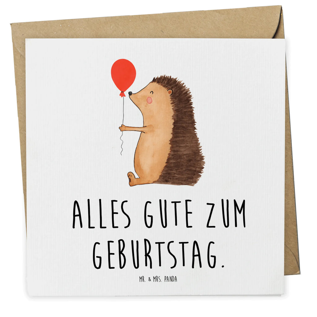 Deluxe Karte Igel Luftballon Karte, Grußkarte, Klappkarte, Einladungskarte, Glückwunschkarte, Hochzeitskarte, Geburtstagskarte, Hochwertige Grußkarte, Hochwertige Klappkarte, Tiermotive, Gute Laune, lustige Sprüche, Tiere, Igel, Geburtstag, Herzlichen Glückwunsch, Glückwunsch, Geburtstagskind, Ballon, Happy Birthday