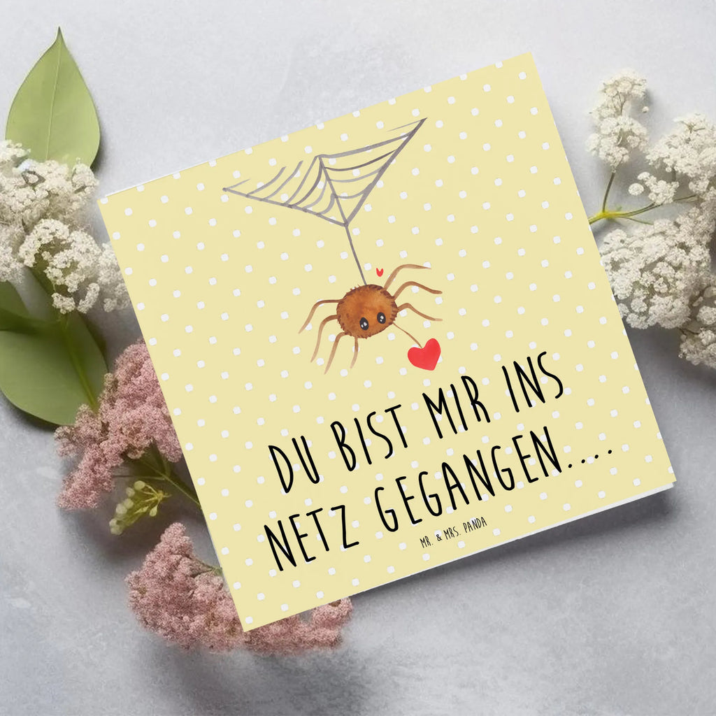 Deluxe Karte Spinne Agathe Liebe Karte, Grußkarte, Klappkarte, Einladungskarte, Glückwunschkarte, Hochzeitskarte, Geburtstagskarte, Hochwertige Grußkarte, Hochwertige Klappkarte, Spinne Agathe, Spinne, Agathe, Videos, Merchandise, Liebe, Verliebt, Liebesbeweis, Liebesgeschenk