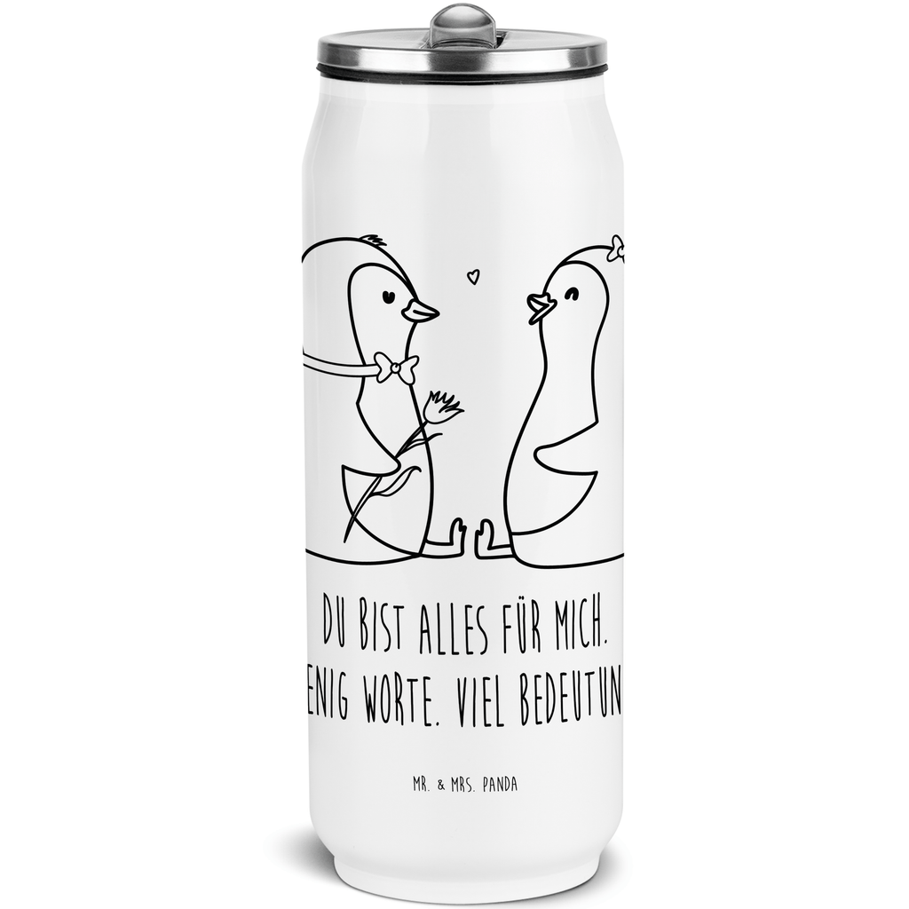 Getränkedosen Trinkflasche Pinguin Pärchen Getränkedose, Trinkflasche, Pinguin, Pinguine, Liebe, Liebespaar, Liebesbeweis, Liebesgeschenk, Verlobung, Jahrestag, Hochzeitstag, Hochzeit, Hochzeitsgeschenk, große Liebe, Traumpaar