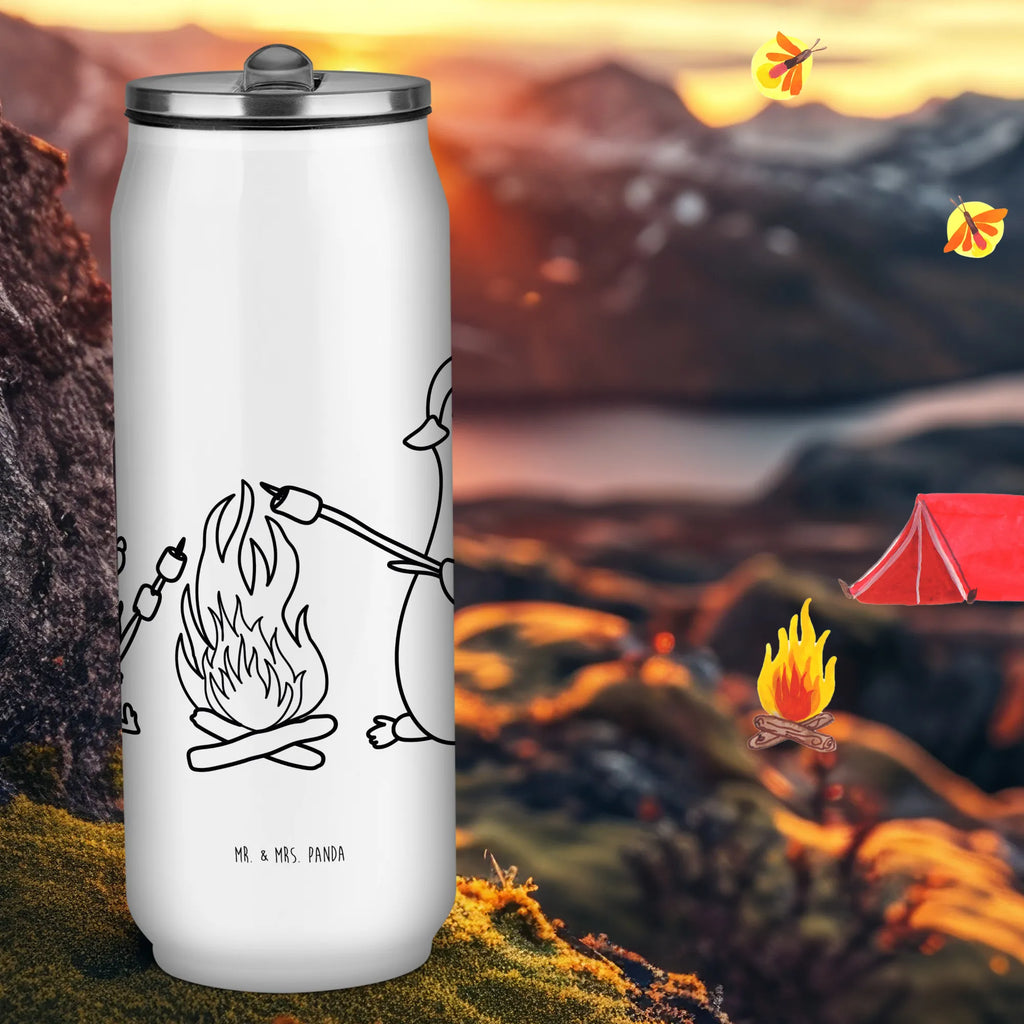 Getränkedosen Trinkflasche Pinguin Lagerfeuer Getränkedose, Trinkflasche, Pinguin, Maus, Pinguine, Lagerfeuer, Leben, Arbeit, Job, Motivation, Büro, Büroalltag, Lebensspruch, Lebensmotivation, Neustart, Liebe, grillen, Feuer, Marshmallows