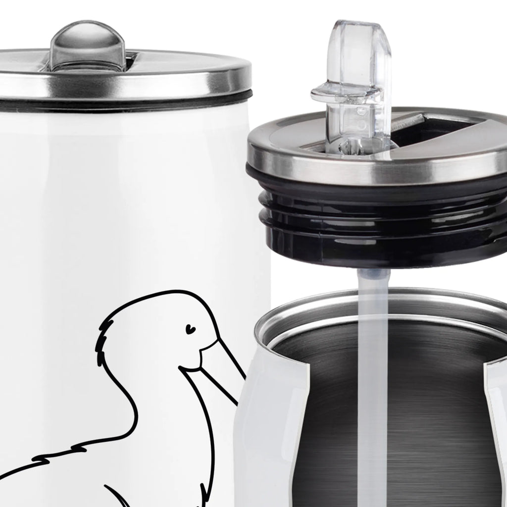 Getränkedosen Trinkflasche Storch Getränkedose, Trinkflasche, Tiermotive, Gute Laune, lustige Sprüche, Tiere, Storch, Störche, Schwangerschaft, Geburt, Mutter, Mütter, Mutter werden, Schwanger, Babybauch, Baby