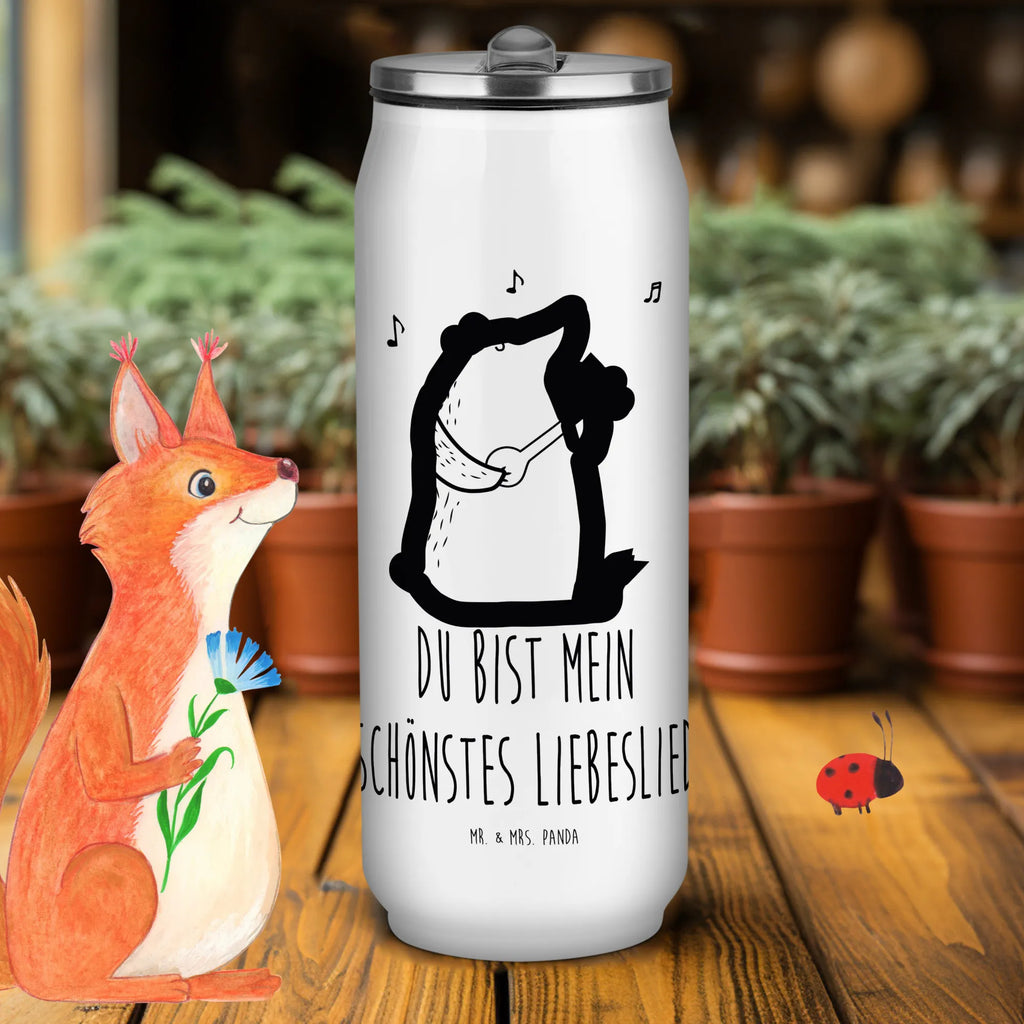 Getränkedosen Trinkflasche Bär Lied Getränkedose, Trinkflasche, Bär, Teddy, Teddybär, Bärchen, Bear, Liebeslied, Lied, Song, Valentinstag, Valentine, Geschenk, Partner, Liebe, Freundin, Frau, Herz, Spruch