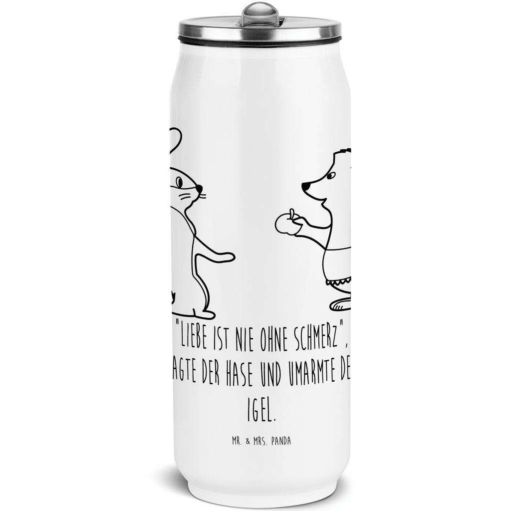 Getränkedosen Trinkflasche Hase Igel Getränkedose, Trinkflasche, Tiermotive, Gute Laune, lustige Sprüche, Tiere, Igel und Hase, Igel, Hase, Liebe Spruch, Liebeskummer Geschenk, Herzschmerz, Trösten, Trennungsschmerz, Spruch romantisch