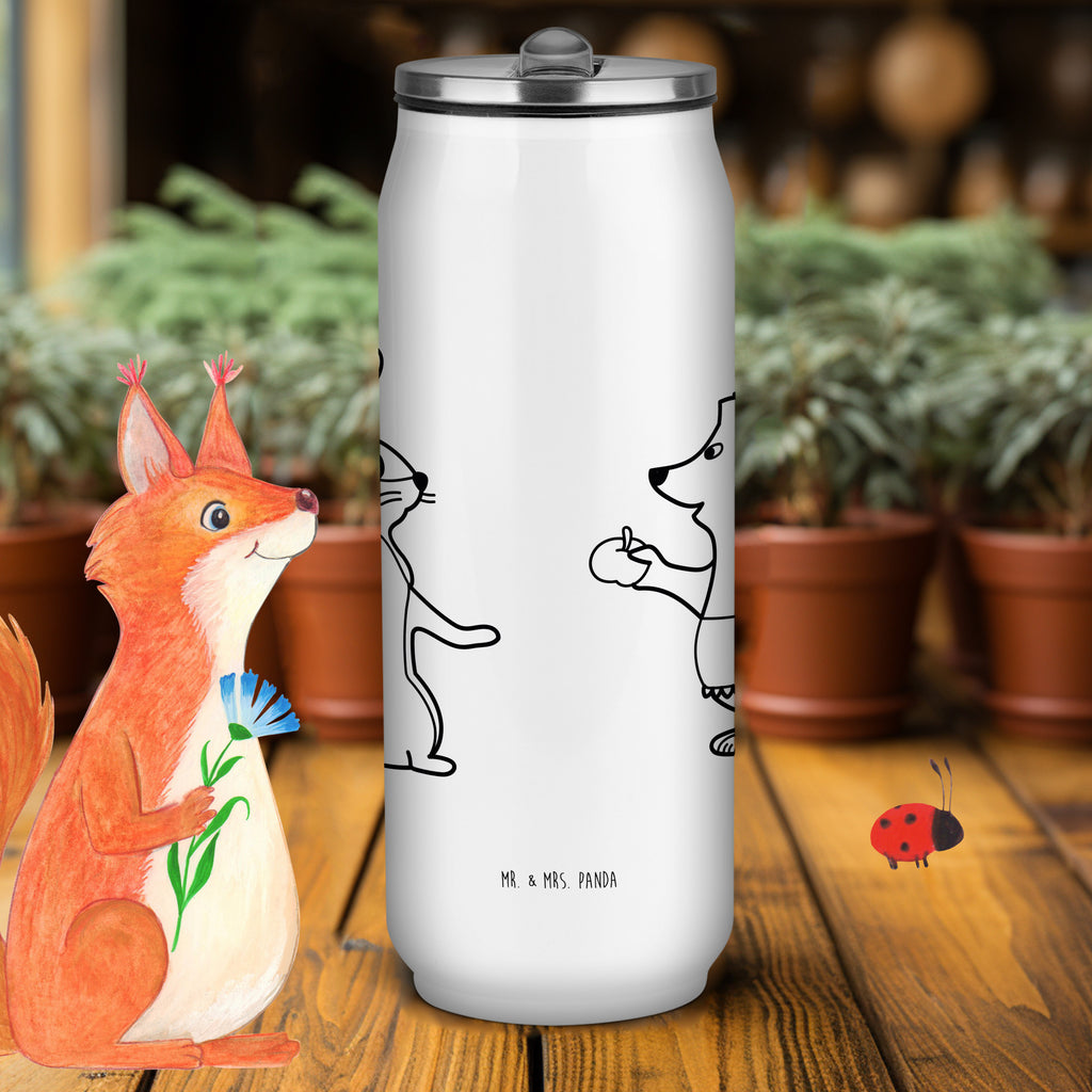 Getränkedosen Trinkflasche Hase Igel Getränkedose, Trinkflasche, Tiermotive, Gute Laune, lustige Sprüche, Tiere, Igel und Hase, Igel, Hase, Liebe Spruch, Liebeskummer Geschenk, Herzschmerz, Trösten, Trennungsschmerz, Spruch romantisch