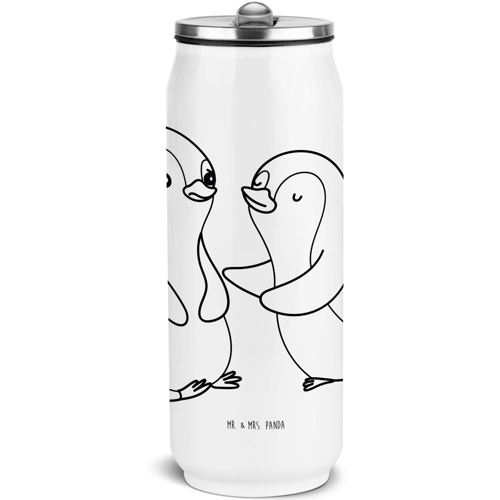 Getränkedosen Trinkflasche Pinguine trösten Getränkedose, Trinkflasche, Liebe, Partner, Freund, Freundin, Ehemann, Ehefrau, Heiraten, Verlobung, Heiratsantrag, Liebesgeschenk, Jahrestag, Hocheitstag, Valentinstag, Geschenk für Frauen, Hochzeitstag, Mitbringsel, Geschenk für Freundin, Geschenk für Partner, Liebesbeweis, für Männer, für Ehemann