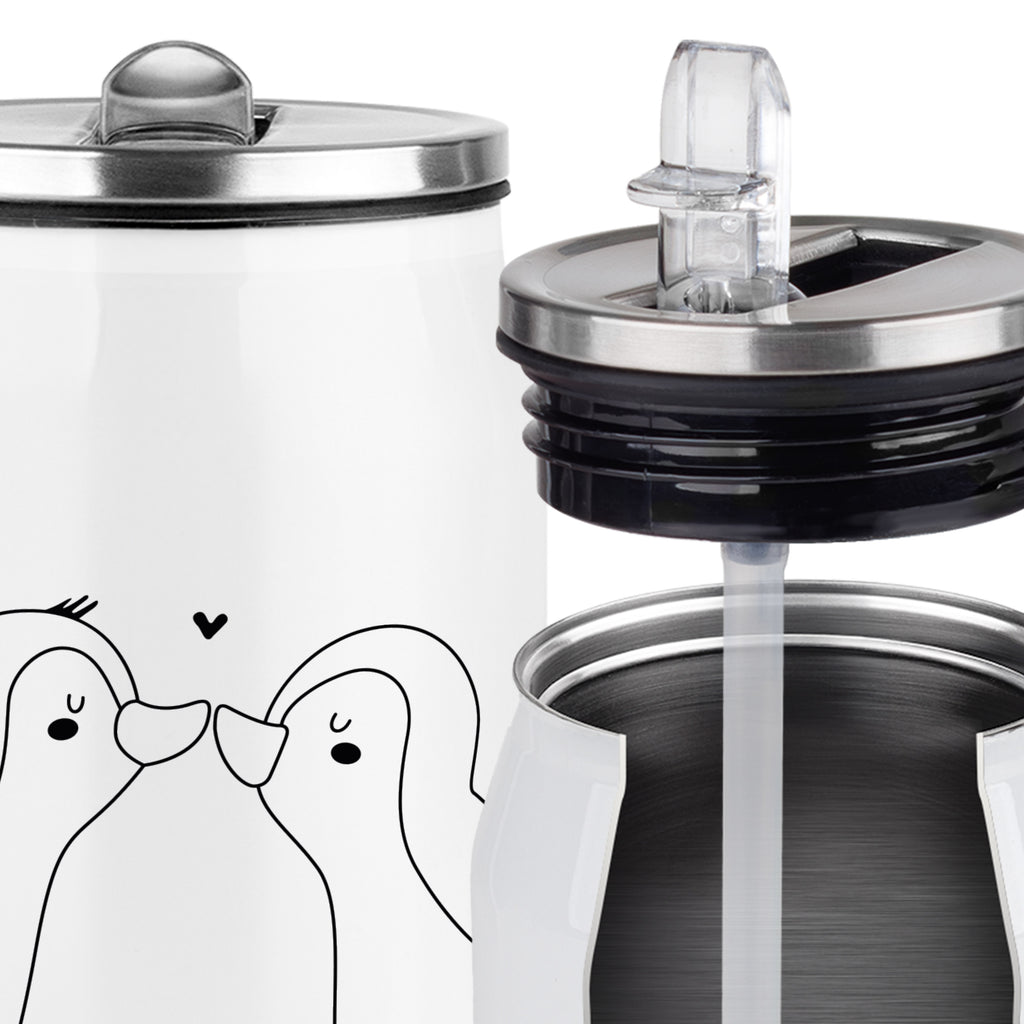 Getränkedosen Trinkflasche Pinguine Kuss Getränkedose, Trinkflasche, Liebe, Partner, Freund, Freundin, Ehemann, Ehefrau, Heiraten, Verlobung, Heiratsantrag, Liebesgeschenk, Jahrestag, Hocheitstag, Valentinstag, Geschenk für Frauen, Hochzeitstag, Mitbringsel, Geschenk für Freundin, Geschenk für Partner, Liebesbeweis, für Männer, für Ehemann