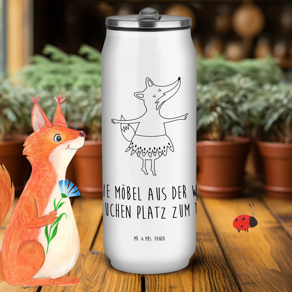 Getränkedosen Trinkflasche Fuchs Ballerina Getränkedose, Trinkflasche, Fuchs, Fuchs Spruch, Füchse, Füchsin, Ballerina, Ballett, Tänzerin, Tanzen, Party, Einladung, Geburtstag