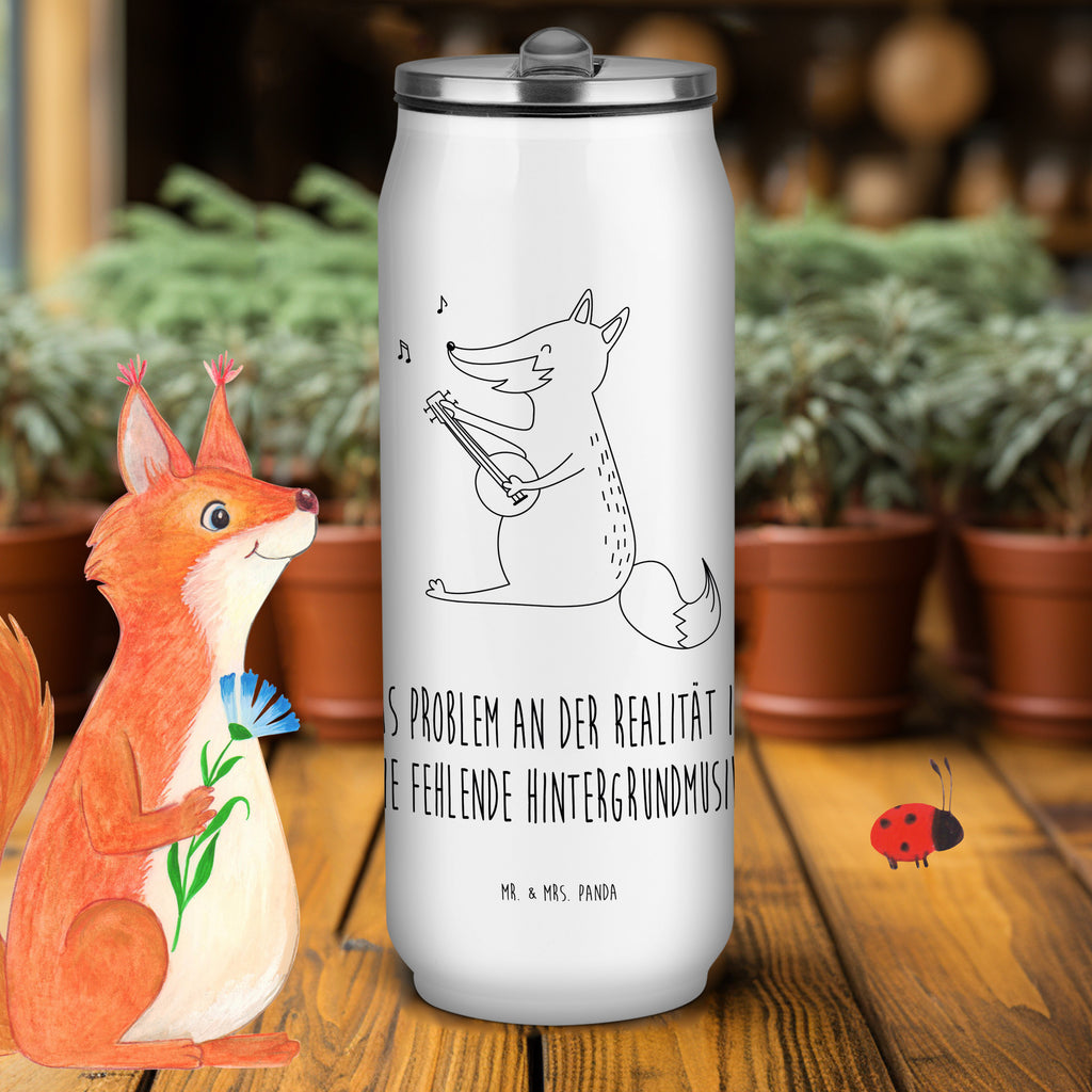 Getränkedosen Trinkflasche Fuchs Gitarre Getränkedose, Trinkflasche, Fuchs, Füchse, Geschenk Musiker, Musik Spruch, Musikerin, Sänger, Sängerin, Gitarre