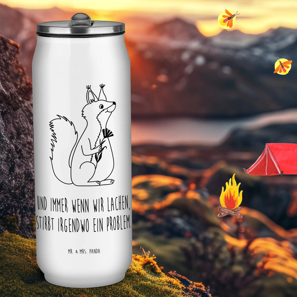 Getränkedosen Trinkflasche Eichhörnchen Blume Getränkedose, Trinkflasche, Tiermotive, Gute Laune, lustige Sprüche, Tiere, Eichhörnchen, Eichhorn, Spruch positiv, Lachen, Spaß, Motivation Sprüche, Motivation Bilder, glücklich Spruch, Spruch Deko