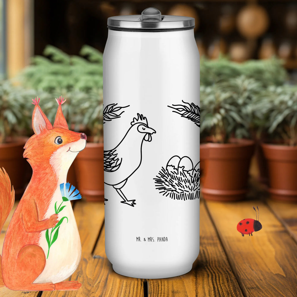 Getränkedosen Trinkflasche Huhn Stolz Getränkedose, Trinkflasche, Bauernhof, Hoftiere, Landwirt, Landwirtin, Hahn, Henne, Hühner, Eier, Hof, Landleben, Motivation, Geburt, Magie, Spruch, Schwangerschaft