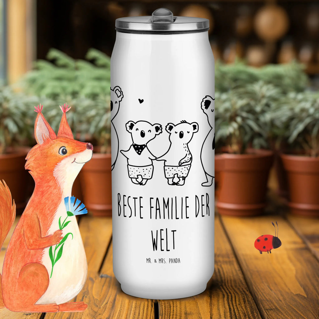 Getränkedosen Trinkflasche Koala Familie zwei Getränkedose, Trinkflasche, Familie, Vatertag, Muttertag, Bruder, Schwester, Mama, Papa, Oma, Opa, Koala, Koalabär, beste Familie, Familienzeit, Familienleben, Koalafamilie, Lieblingsfamilie