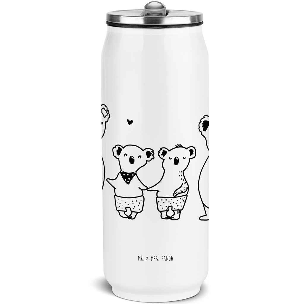 Getränkedosen Trinkflasche Koala Familie zwei Getränkedose, Trinkflasche, Familie, Vatertag, Muttertag, Bruder, Schwester, Mama, Papa, Oma, Opa, Koala, Koalabär, beste Familie, Familienzeit, Familienleben, Koalafamilie, Lieblingsfamilie