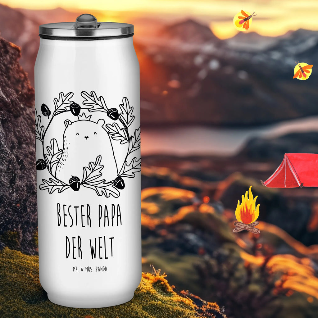 Getränkedosen Trinkflasche Bär König Getränkedose, Trinkflasche, Bär, Teddy, Teddybär, Papa, Papa Bär, bester Vater, bester Papa, weltbester Papa, Vatertag, Vater, Dad, Daddy, Papi